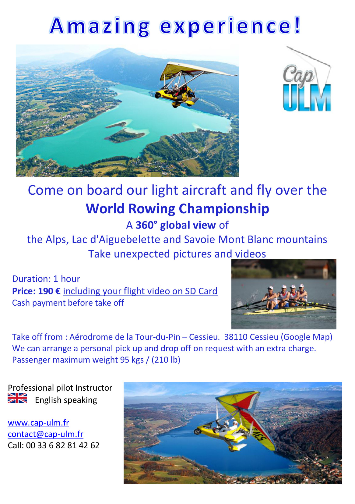 fly over WORLD-ROWING-CHAMPIONSHIPS-2015
